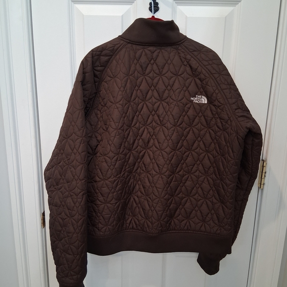 The North Face Brown Quilted Bomber Jacket - Picture 2 of 5